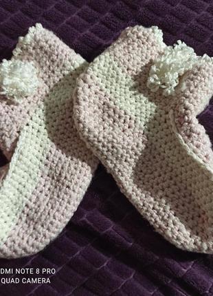 Тапочки шкарпетки гачком