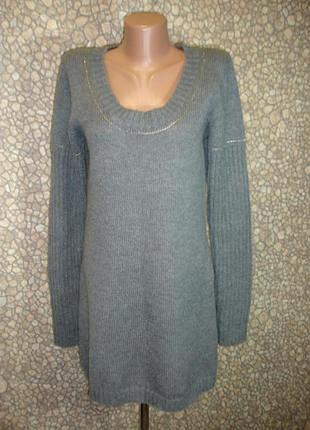 Вовняний светр -туніка "r" ( 20% вовна-- 30% мохер)