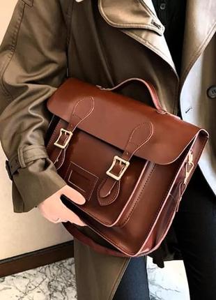 Вінтажна ретро сумка сэтчел cambridge satchel by atmosphere.
