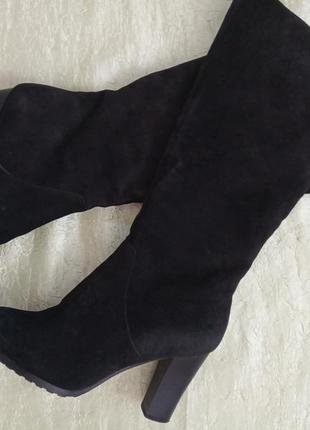 Чоботи з натуральної замші на овчині,,glamour,,