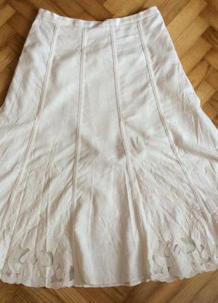 Юбка годе с вышивкой ришелье от marks&spencer! p.-10uk