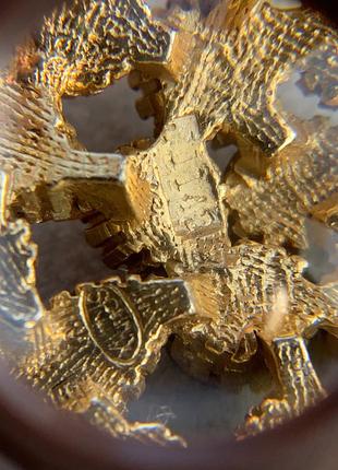 Брошь sphinx маркировка серийный номер винтаж ретро цвет янтарный коричневый зелёный...