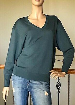 Шерстяной модный свитер-джемпер интересный цвет-оверсайза