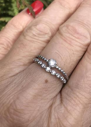 Новое серебряное кольцо, размер 17.5