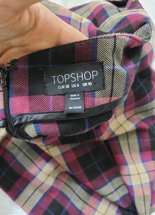 Юбка шорты,высокая посадка topshop4 фото