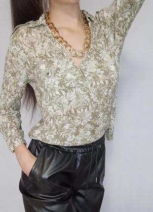 Блузка рубашка zara с узором