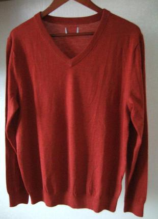 Пуловер-джемпер из 100% шерсть мериноса тсм tchibo германия, 50 размер4 фото