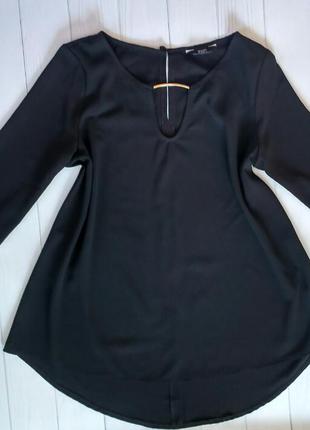 Стильная базовая блуза f&f черного цвета2 фото