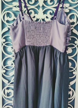 Милое платье сарафан vero moda в модных сиреневых оттенках2 фото