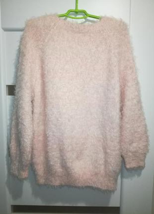 Пушистый свитер,кофта для девочки на 10-12 лет.2 фото