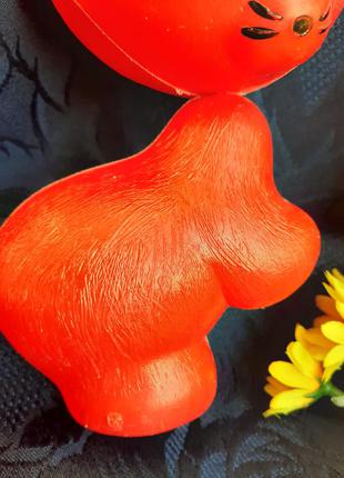 Кошеня срср дутыш дутий пластик емалі донецька фабрика іграшок кіт котик кішка радянська вінтаж