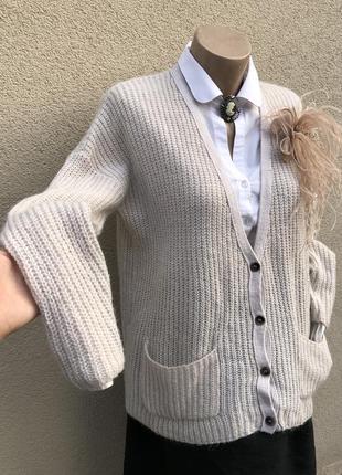 Ексклюзив,в'язана кофта-жакет,піджак,кардиган,вовна,мохер,альпака,hartford 8