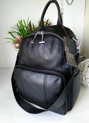 Кожаный рюкзак, рюкзак кожаный, рюкзак-сумка7 фото