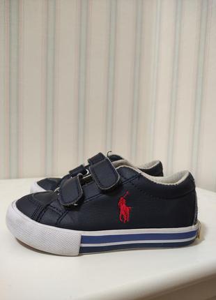 Кеді polo ralph lauren 15 см на липучках eur 23 uk 6 us 6.5