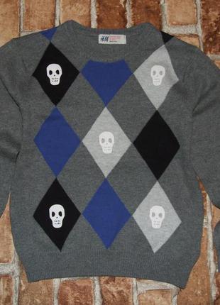 Кофта свитер мальчику 5 - 6 лет h&m 4