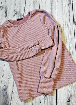 Фактурная кофта с обьемными рукавами