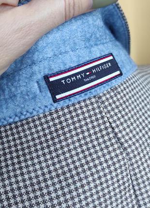 Чоловічий вовняний піджак гусяча лапка tommy hilfiger беж10 фото