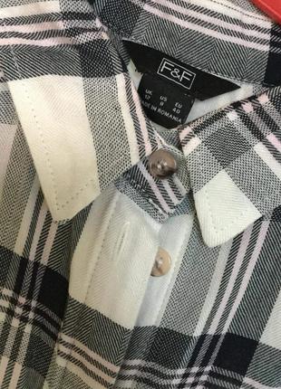 Рубашка в клетку f&f 2