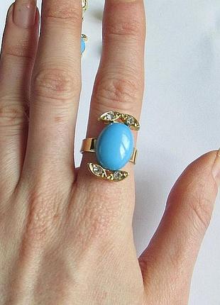 Элегантное нарядное кольцо безразмерное, новое! арт.2449