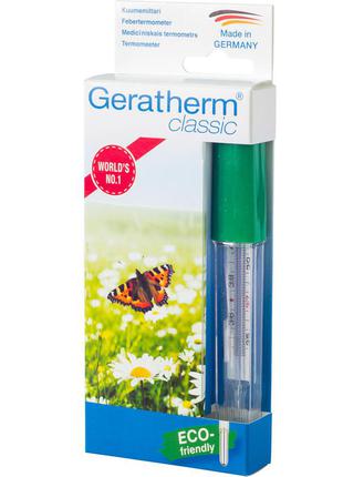 Термометр скляний безртутний geratherm classic + easy flip
