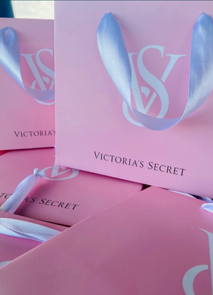 Подарочные пакеты картонные s m l xl victoria's secret2 фото