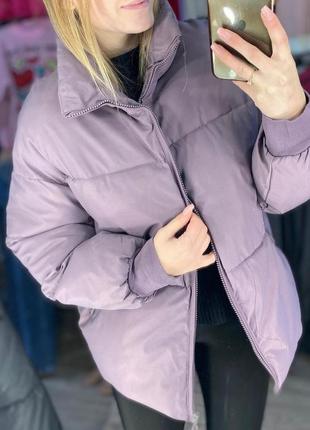 Зимняя куртка оверсайз женский пуховик зима1 фото