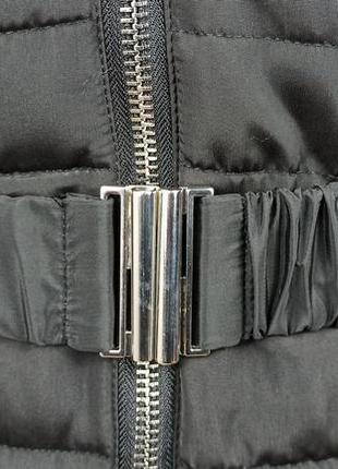 Крута зимова подовжена куртка пуховик з ременем golddigga6 фото