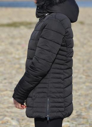 Шикарна тепла зимова куртка з капюшоном firetrap2 фото