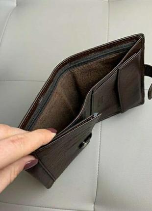 Мужской кожаный кошелек чоловічий шкіряний гаманець