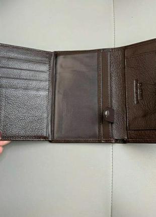 Мужской кожаный кошелек чоловічий шкіряний гаманець