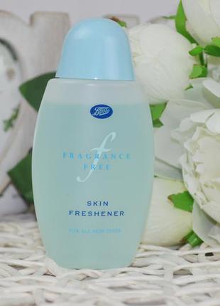 Освежающий тонер тоник для кожи без запаха для всех типов кожи boots fragrance free skin freshener