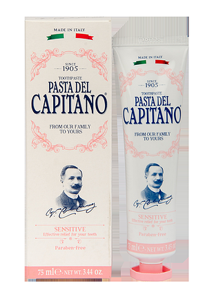 Зубна паста pasta del capitano sensitive 75 мл