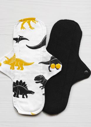 Багаторазові прокладки для критичних днів з динозаврами. великий вибір тканин.
