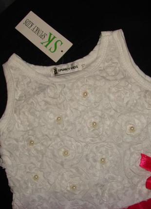 Новое платье spunky kids 1-2 года сток