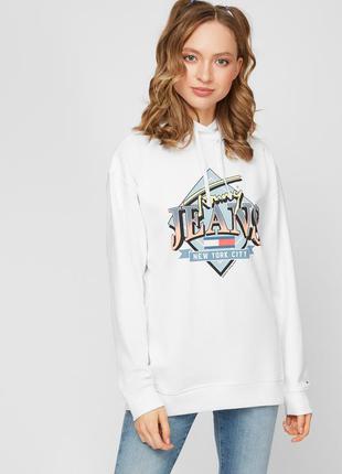 Tommy hilfiger жіноча біле худі tjw oversized logo
