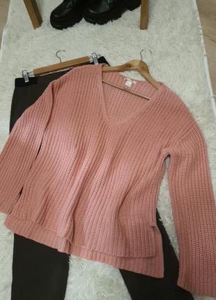 Очень стильный вязаный женский свитерок,  н&м6 фото
