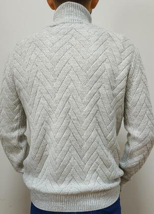 Теплый стильный мужской мягкий свитер.2 фото