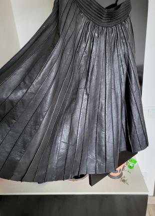 Кожаная плиссированная юбка a s o s2 фото