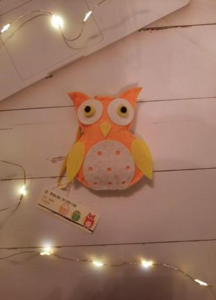 Сова из фетра