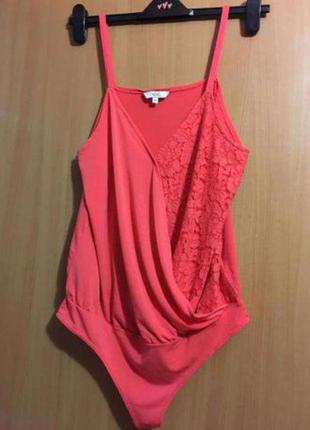 Шикарна боді-блуза next корралового кольору!