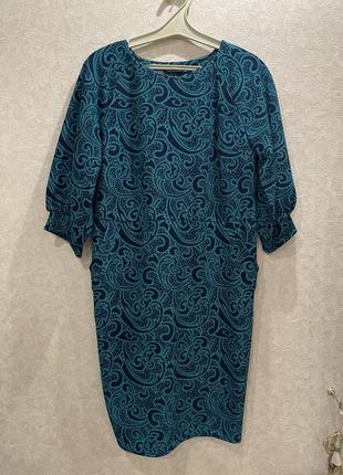 Платье зелёное