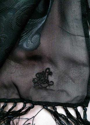 Шелковый брендовый шарф от lauren ralph lauren6 фото
