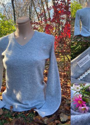 Фірмовий кашеміровий стильний якісний натуральний светр, джемпер