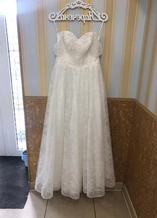 Весільна сукня а-силует1 фото