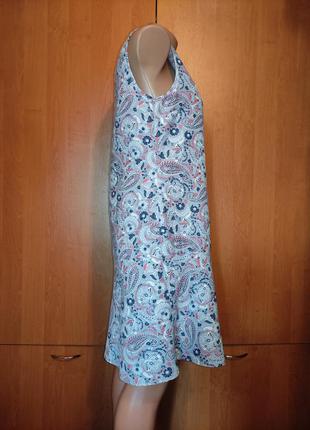 Очаровательное льняное платье лен с хлопком пог 46 см4 фото