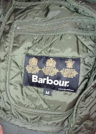 Стьобана куртка-бомбер барбур barbour bomber6 фото