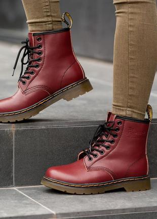 Жіночі черевики dr. martens зима хутро знижка sale | жіночі черевики знижка