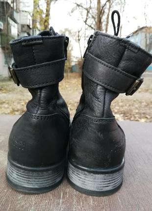 Мужские черные кожаные ботинки jack & jones