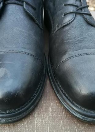 Мужские черные кожаные ботинки jack & jones