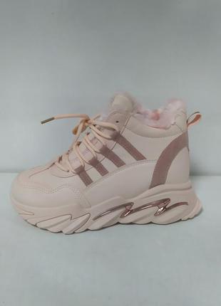 Женские (подростковые) ботинки на меху зима